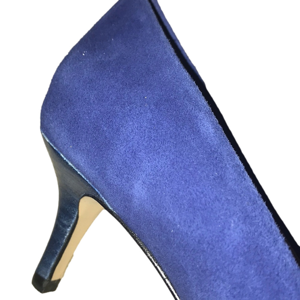 blue suede shoes. NWT never worn - Picture 4 of 9